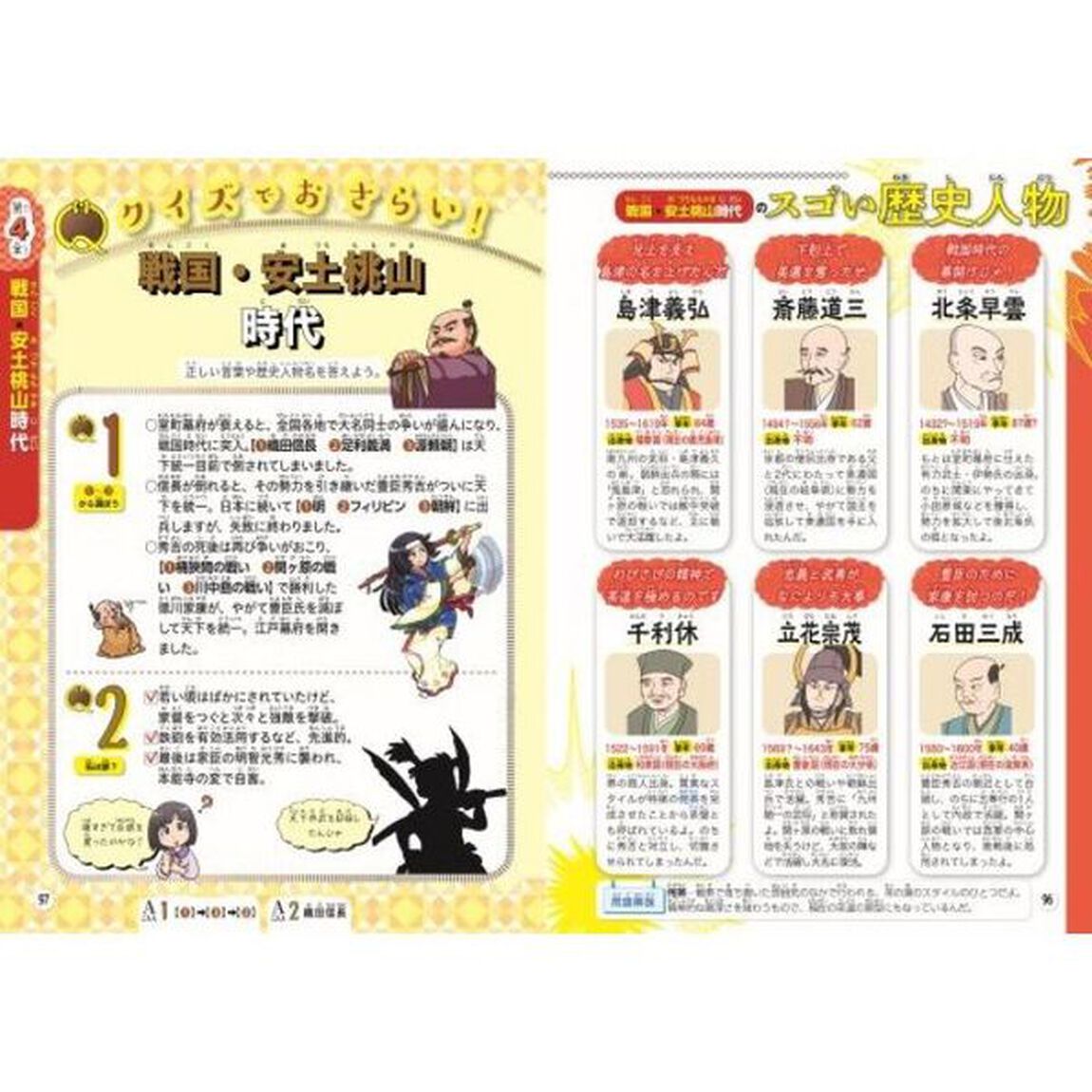 るるぶマンガとクイズで楽しく学ぶ！日本の歴史人物伝　１３６人の人生とエピソード満載！　オールカラーで人物と時代がスイスイわかる！