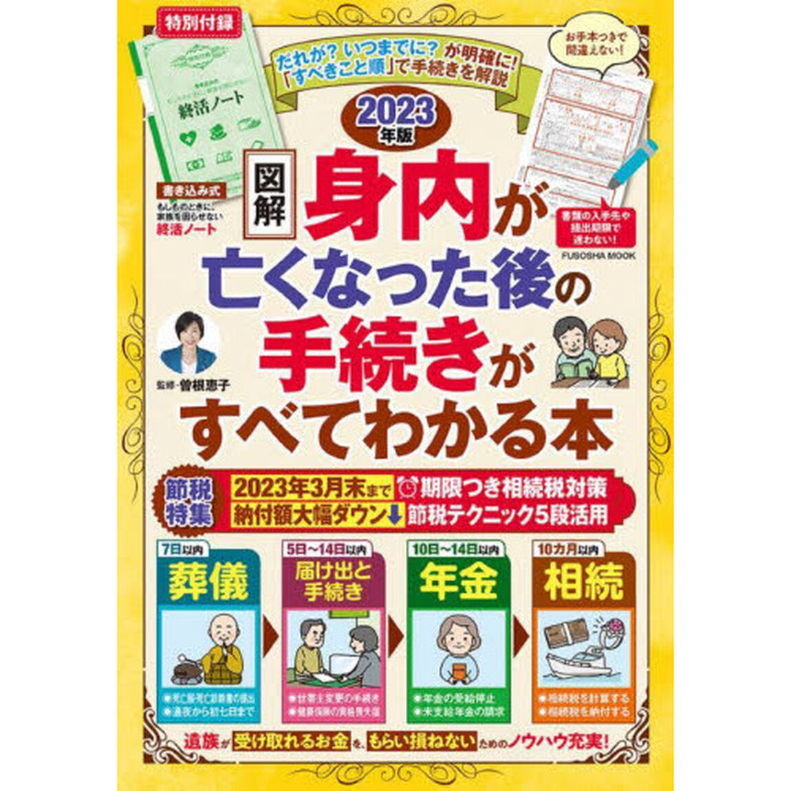 図解身内が亡くなった後の手続きがすべてわかる本　２０２３年版「節税特集期限つき相続税対策」