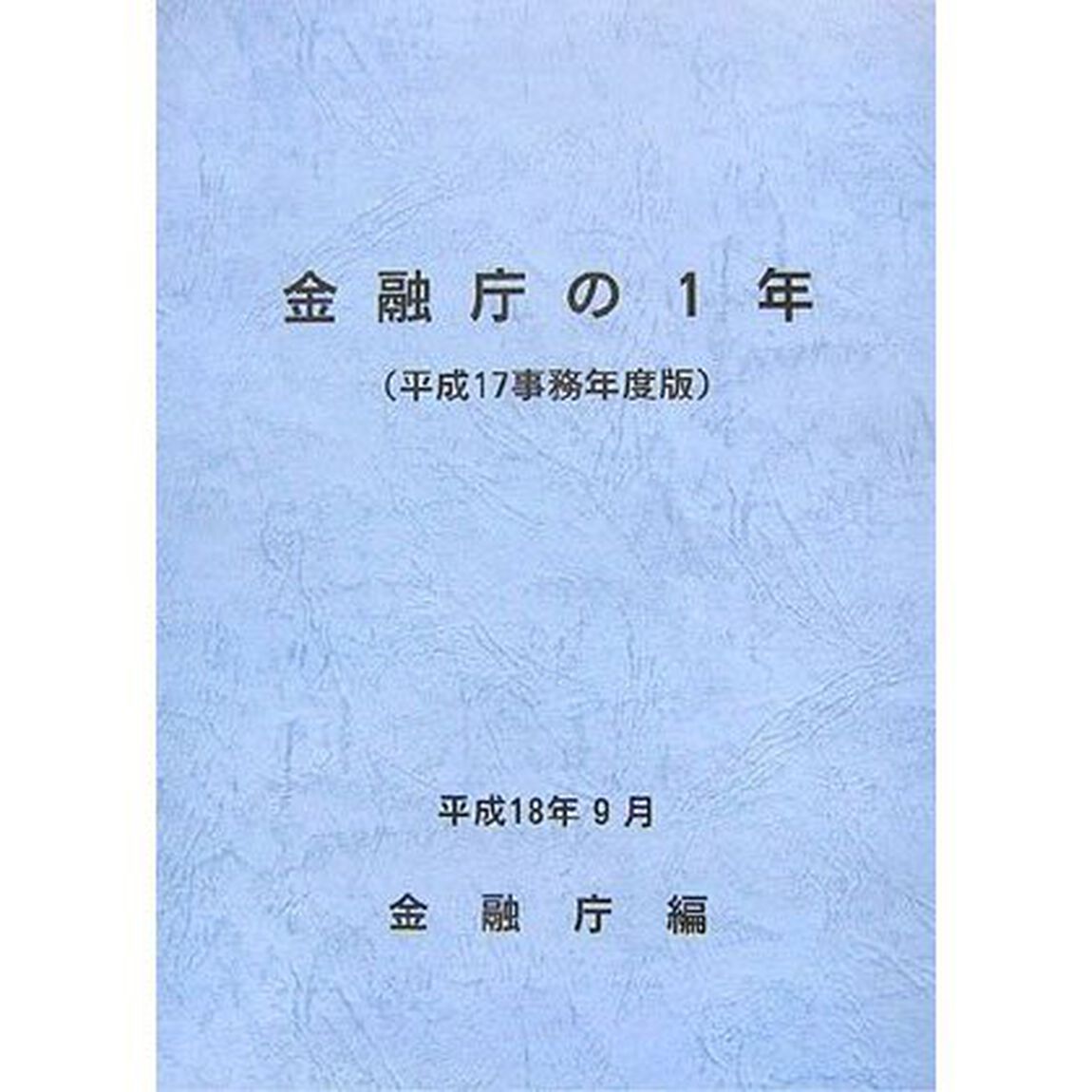 金融庁の１年　平成１７事務年度版