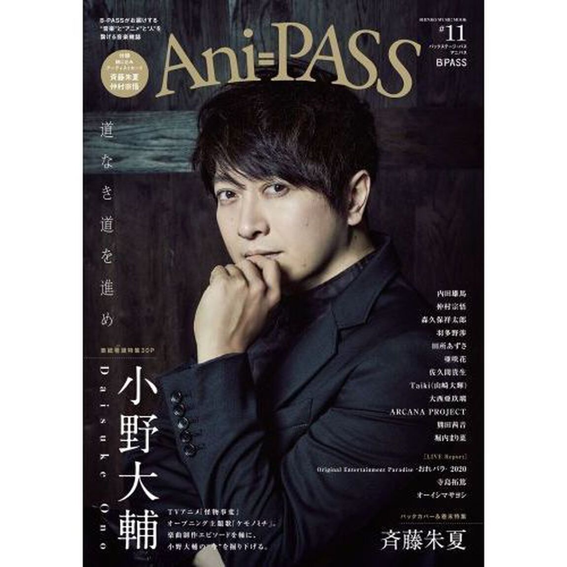 Ani-PASS (アニパス) #11 (シンコー・ミュージックMOOK)「小野大輔　斉藤朱夏　内田雄馬　仲村宗悟　森久保祥太郎」