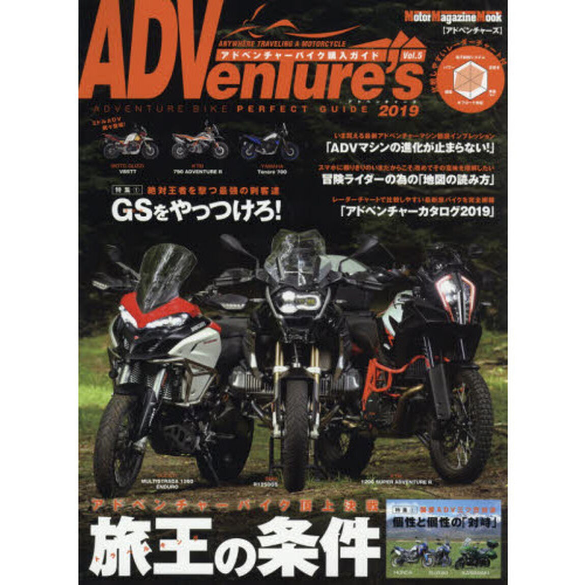 ＡＤＶｅｎＴｕｒｅ&rsquo;ｓ　Ｖｏｌ．５（２０１９）「アドベンチャーバイク頂上決戦「トラベルキングの条件」」
