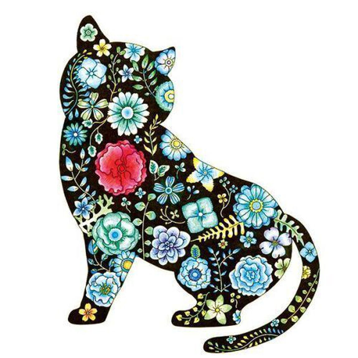 花と動物の不思議な世界　大人のリラックスぬり絵
