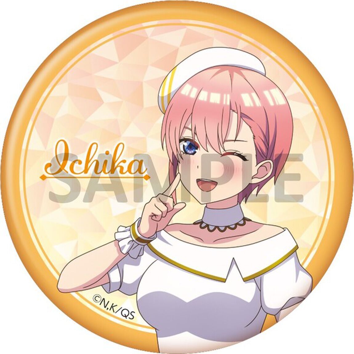 TVスペシャルアニメ『五等分の花嫁∽』缶バッジ5個セット/白アイドルver.