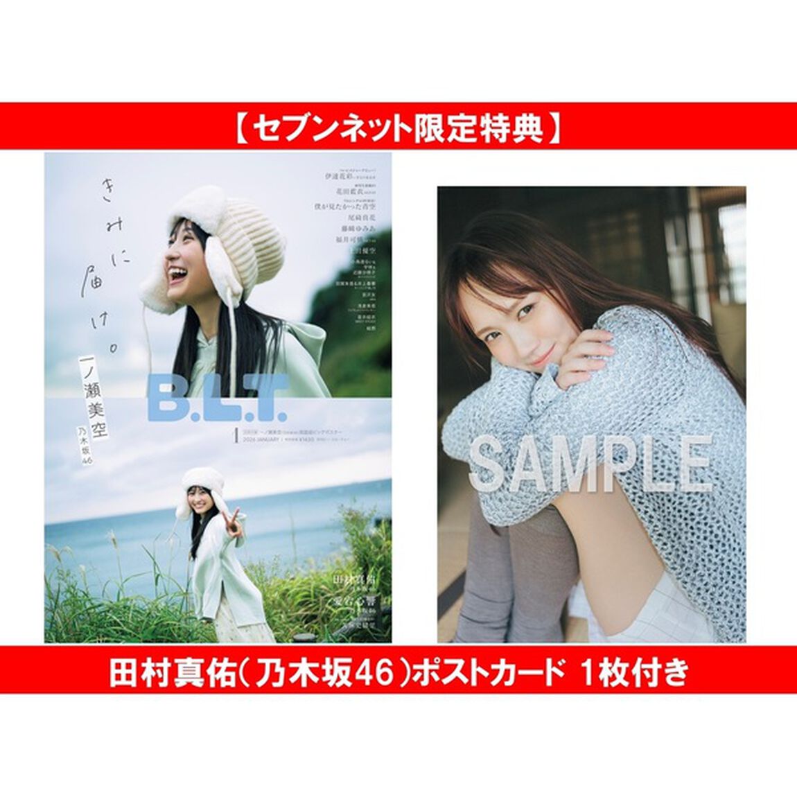 B.L.T.2026年1月号【セブンネット限定特典：田村真佑（乃木坂46）ポストカード 1枚付き】