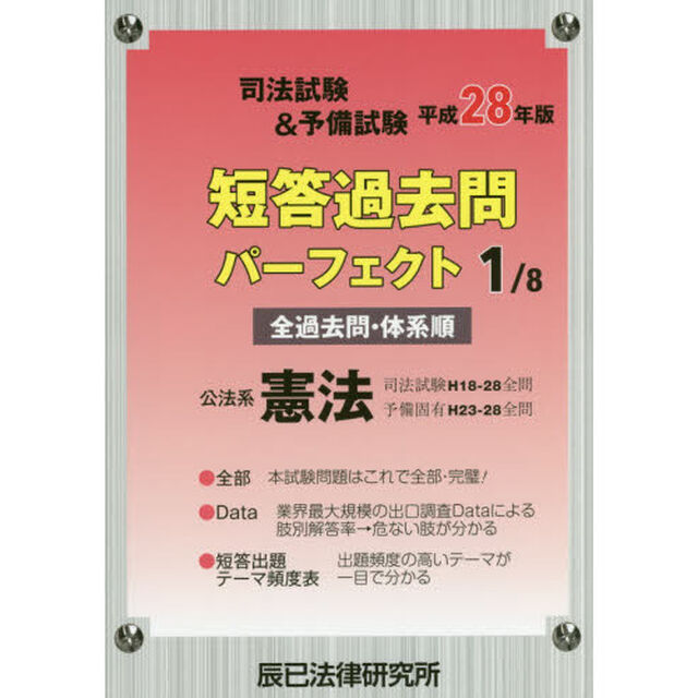 司法試験＆予備試験短答過去問パーフェクト　全過去問・体系順　平成２８年版１「公法系憲法」