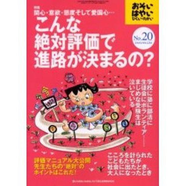 おそい・はやい・ひくい・たかい　Ｎｕｍｂｅｒ２０「関心・意欲・態度そして愛国心&hellip;こんな絶対評価で進路が決まるの？」