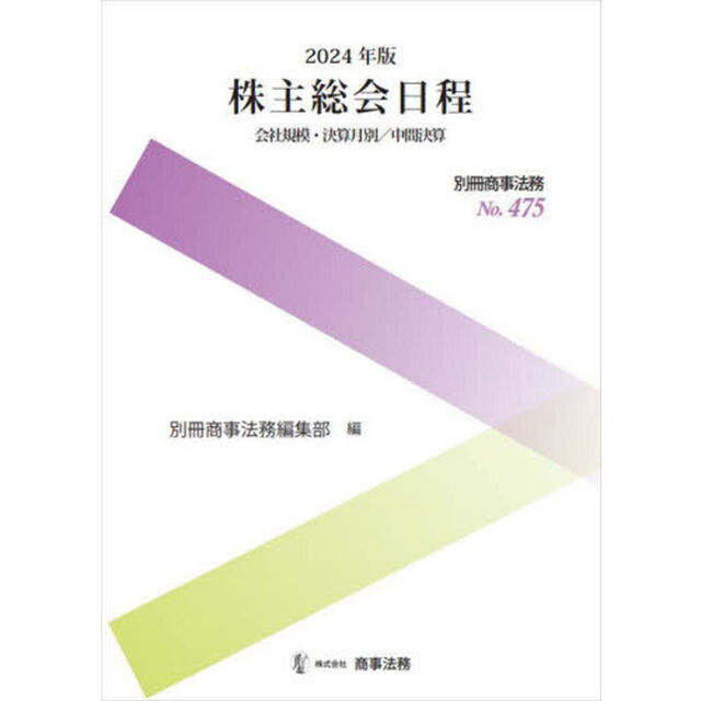 株主総会日程　会社規模・決算月別／中間決算　２０２４年版