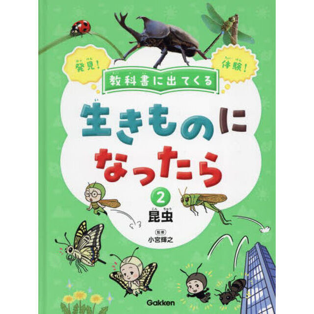 教科書に出てくる生きものになったら　発見！体験！　２「昆虫　アリ／チョウ／バッタ／トンボ／カブトムシ／ダンゴムシほか」