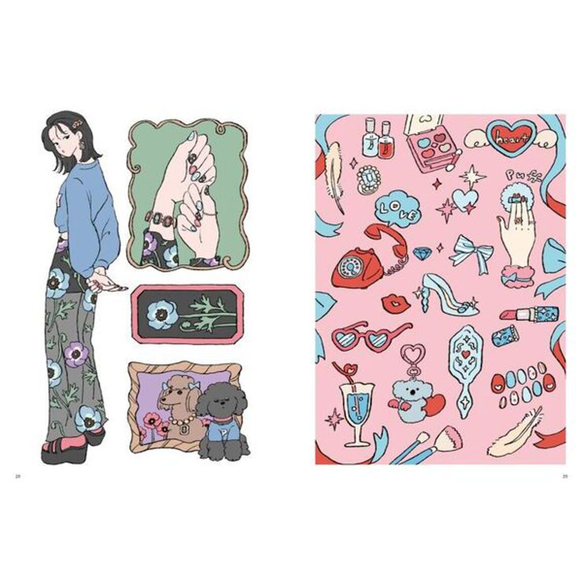 チヤキのファッションぬり絵