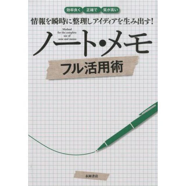 ノート・メモフル活用術　情報を瞬時に整理しアイディアを生み出す！　効率良く　正確で　質が高い