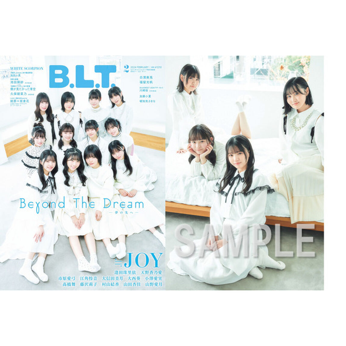 B.L.T.2024年2月号【セブンネット限定表紙　≒JOY ver.】【セブンネット限定特典：市原愛弓&小澤愛実&藤沢莉子&山野愛月 ポストカード１枚付き】