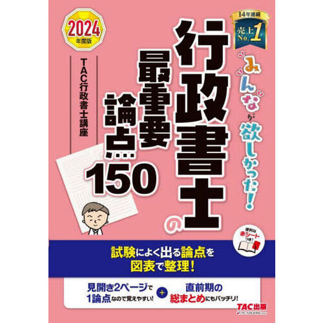 みんなが欲しかった！行政書士の最重要論点１５０　２０２４年度版