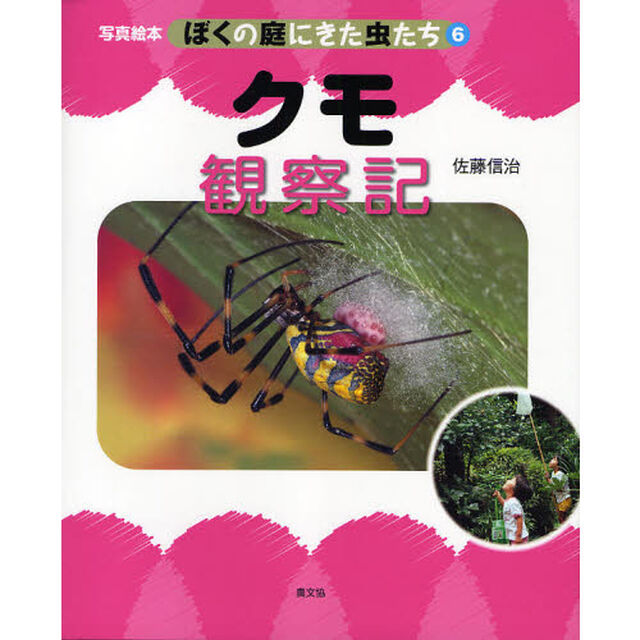 ぼくの庭にきた虫たち　写真絵本　６「クモ観察記」