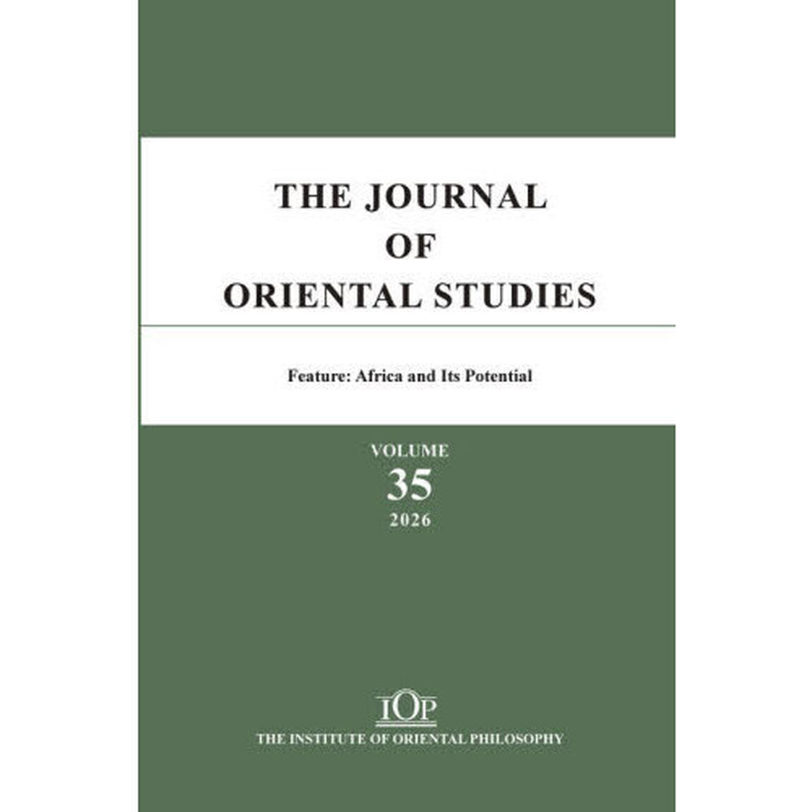 The Journal of Oriental Studies 35