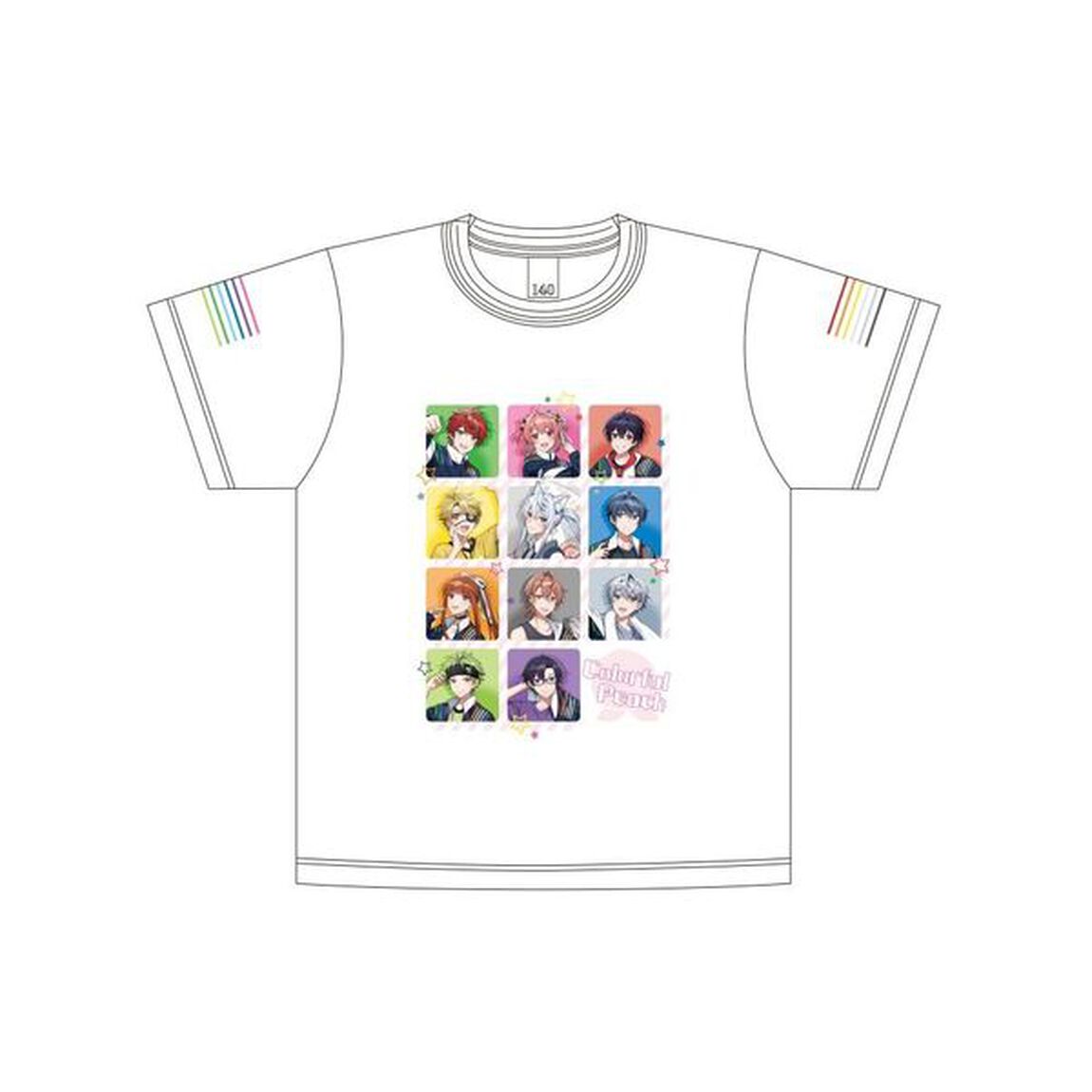 カラフルピーチ　Tシャツ　等身絵柄・白 【キッズサイズ】【セブンネット限定】