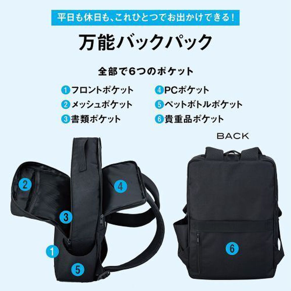 SEVENDAYZ PACK スクエアバックパックBOOK
