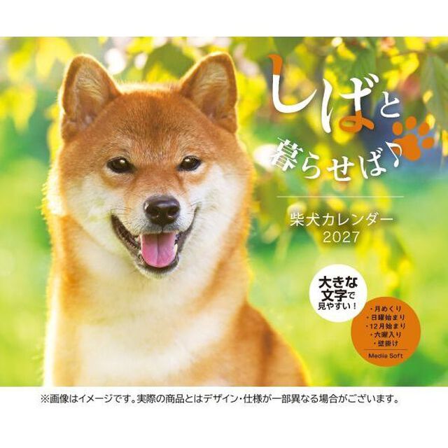 しばと暮らせば♪柴犬 カレンダー 2027