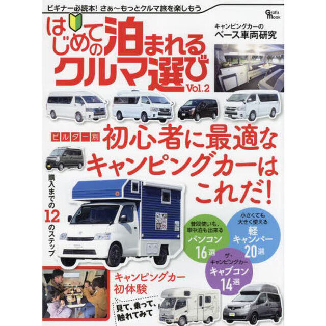 はじめての泊まれるクルマ選び　ビルダー別初心者に最適なキャンピングカーはこれだ！　Ｖｏｌ．２