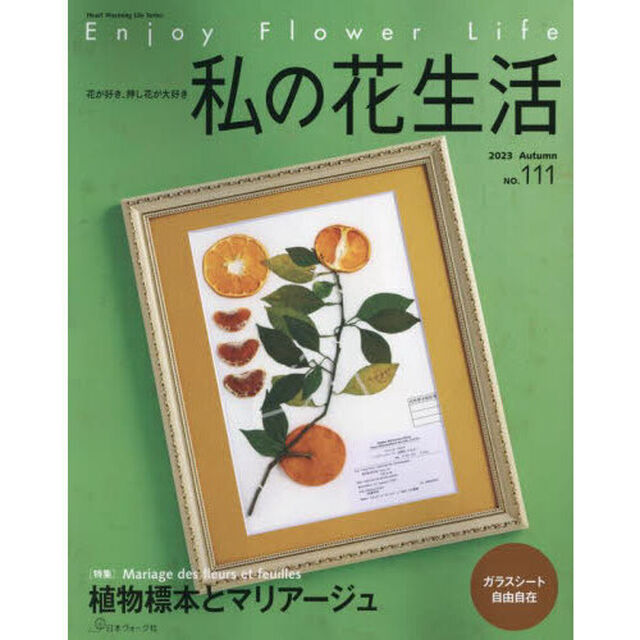 私の花生活　ＮＯ．１１１（２０２３Ａｕｔｕｍｎ）「植物標本とマリアージュ」