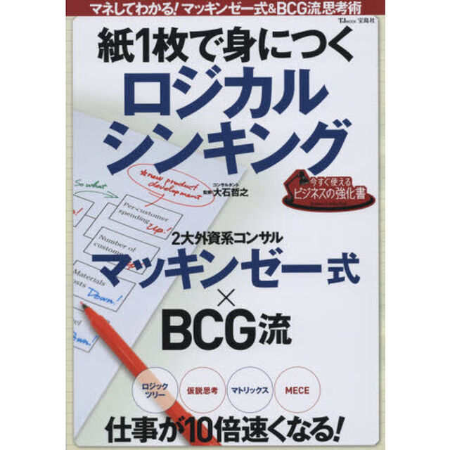 紙１枚で身につくロジカルシンキング　マネしてわかる！マッキンゼー式＆ＢＣＧ流思考術