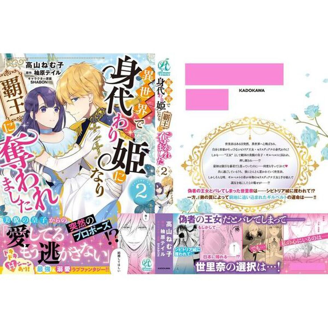 異世界で身代わり姫になり覇王に奪われました　２