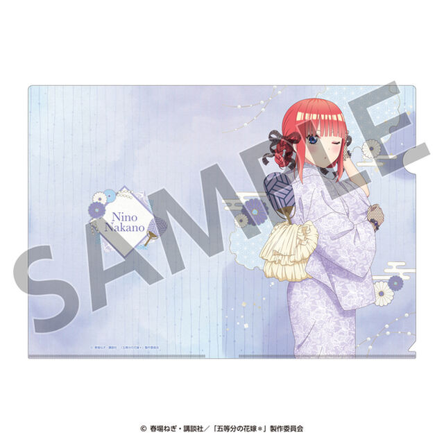 五等分の花嫁＊　クリアファイル（二乃） ＜納涼Style＞