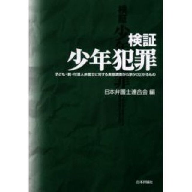 検証少年犯罪　子ども・親・付添人弁護士に対する実態調査から浮かび上がるもの
