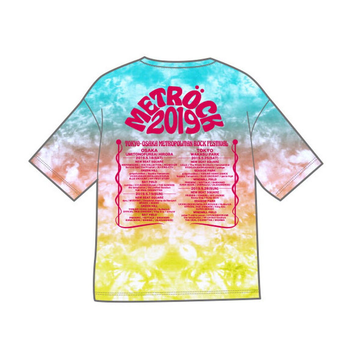 【METROCK2019】グラデーションタイダイBIGTシャツ Sサイズ（その他）