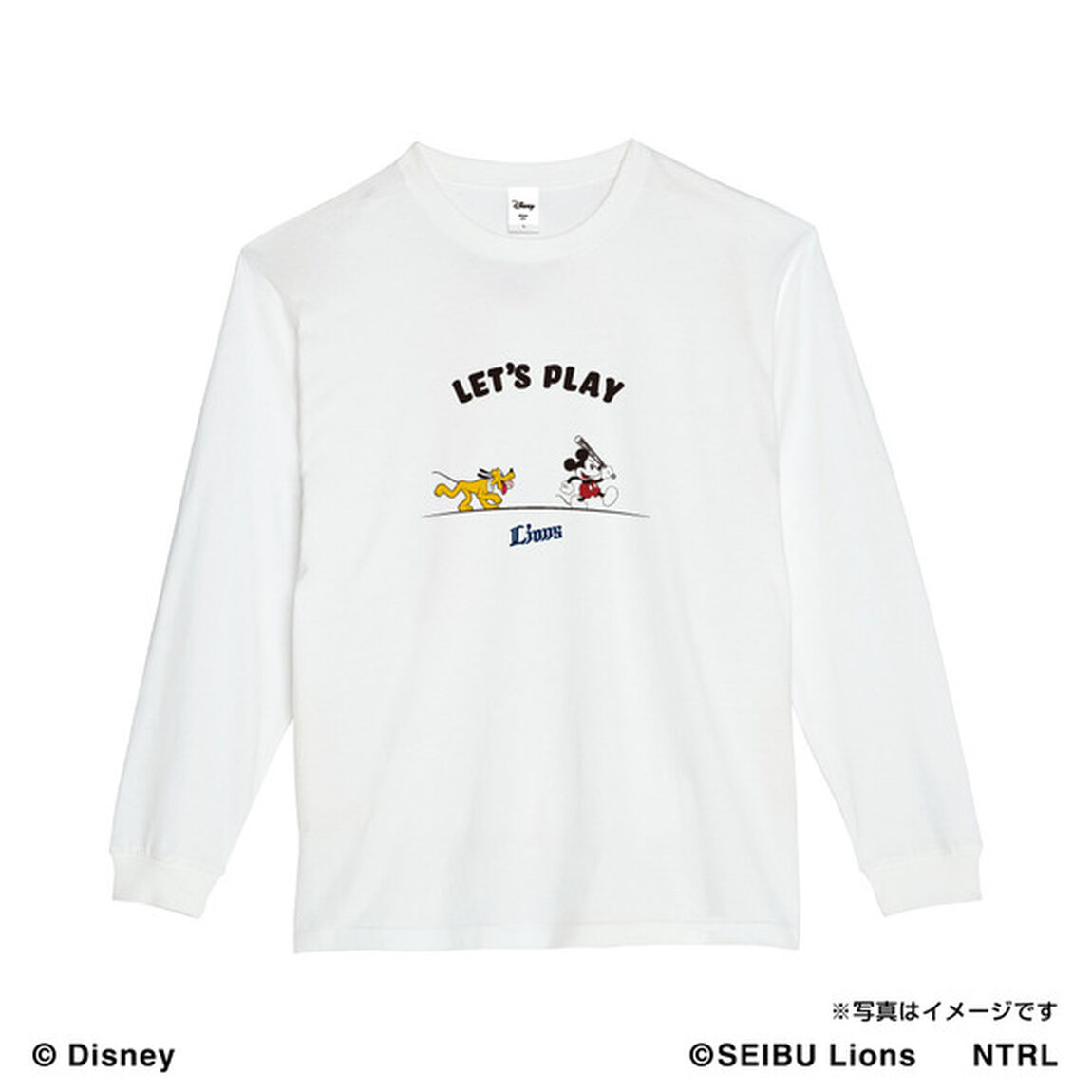 21ミッキーマウス（LET'S PLAY）/埼玉西武ライオンズ　ロングTシャツXL（その他）