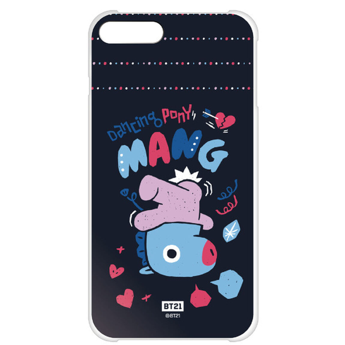 BT21 【MANG】 ハード iPhone8Plus/7Plus クリアケース（その他）