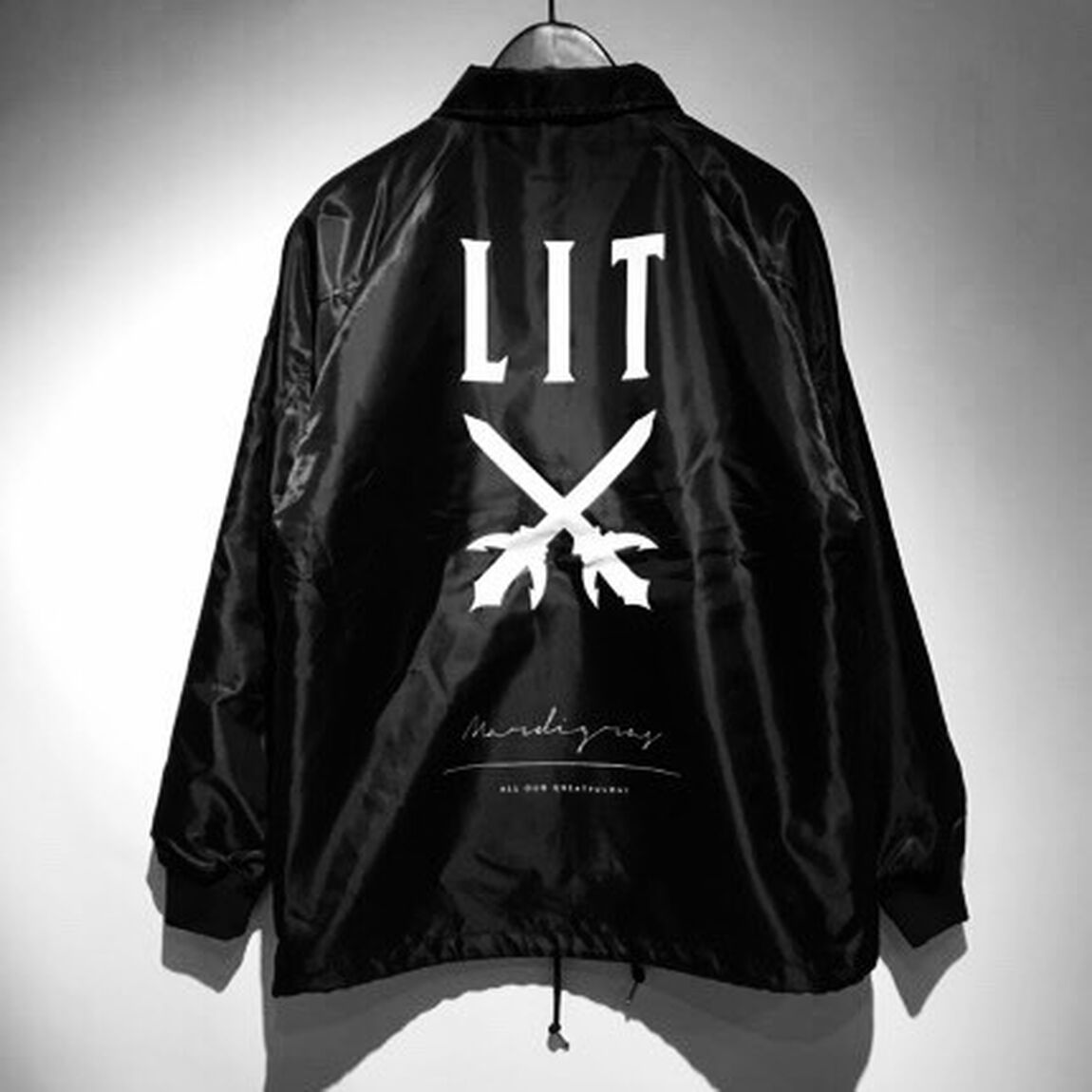 【MARDI GRAS】mad&times;mardigras limited coach jacket『LIT』Sサイズ（BLACK）（その他）
