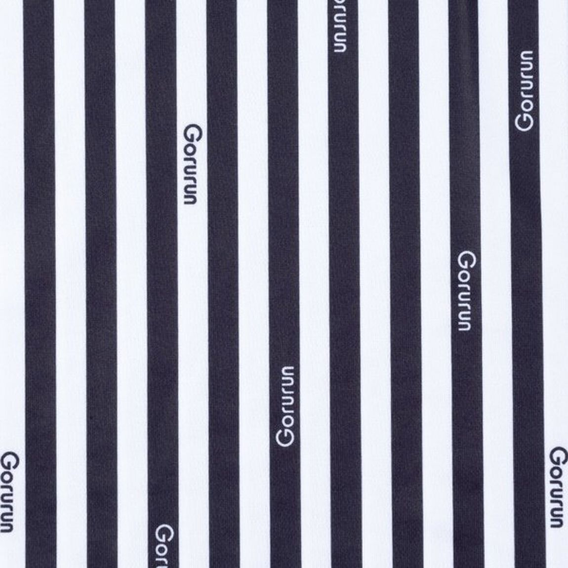 【Gorurun】【レディース】クールストライプ モノトーン ポロシャツ / ブラック S（その他）