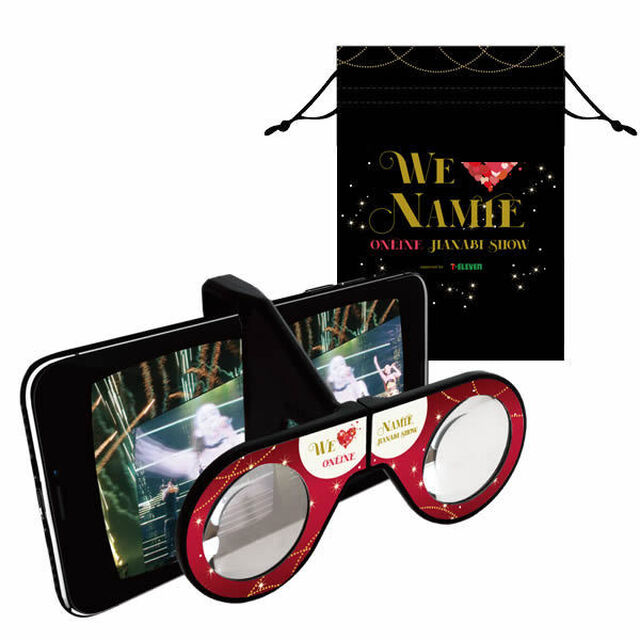 WE ハート（LOVE） NAMIE ONLINE HANABI SHOW  VRグラス(オリジナル巾着付)（その他）