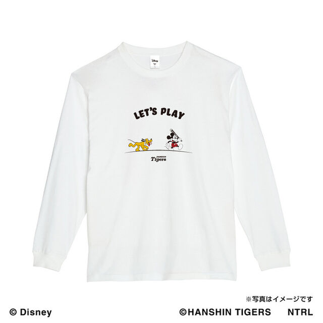 21ミッキーマウス（LET'S PLAY）/阪神タイガース　ロングTシャツM（その他）