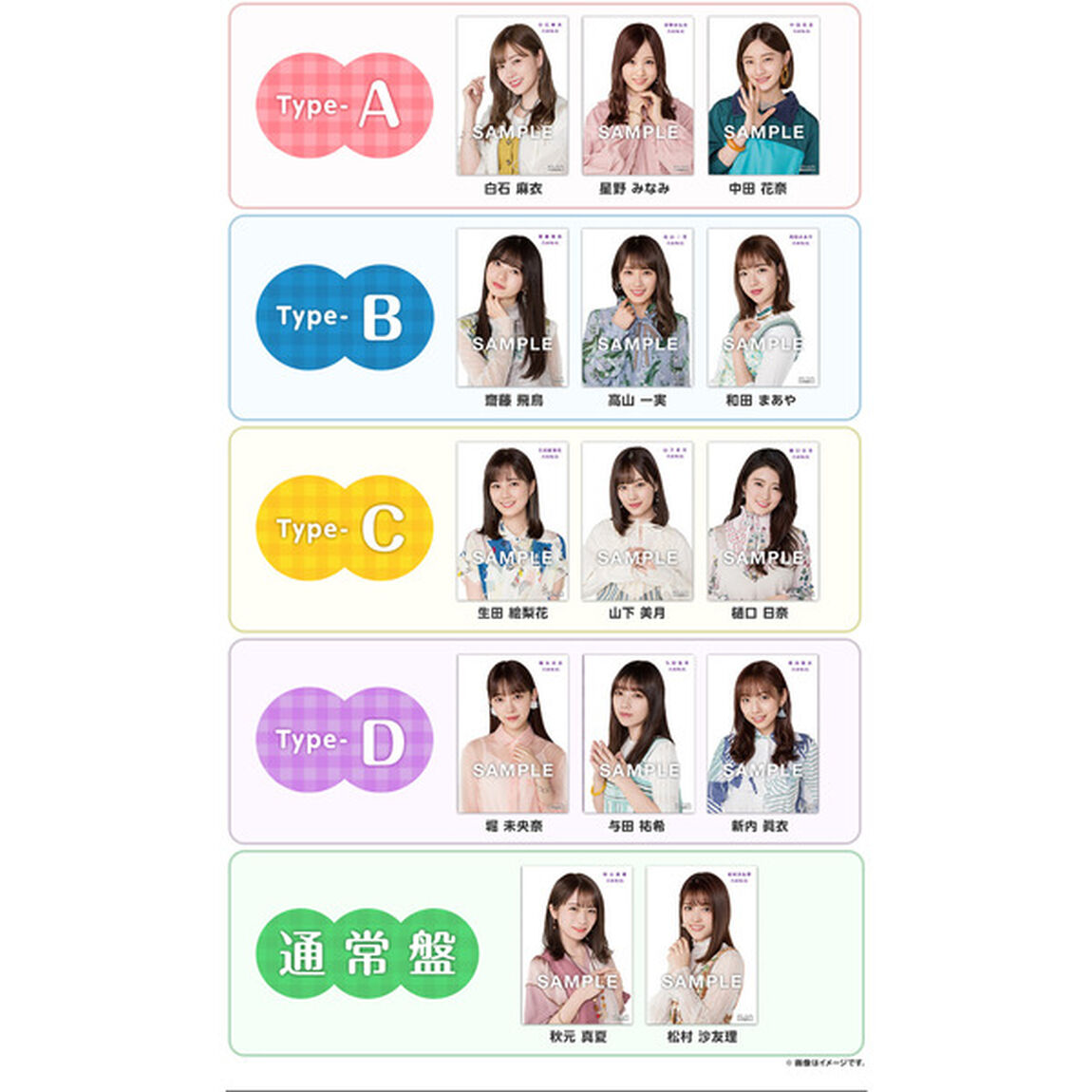 乃木坂46／25thシングル『しあわせの保護色』（TYPE-A＋B＋C＋D＋通常盤 5枚セット）（セブンネット限定特典：生写真（全Typeセット）付き）（ＣＤ）