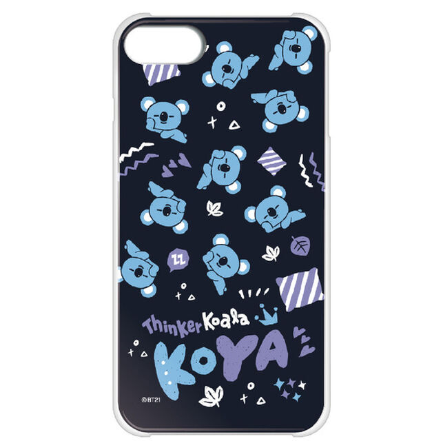 BT21 【KOYA（パターン）】 ハード iPhone8/7 クリアケース（その他）