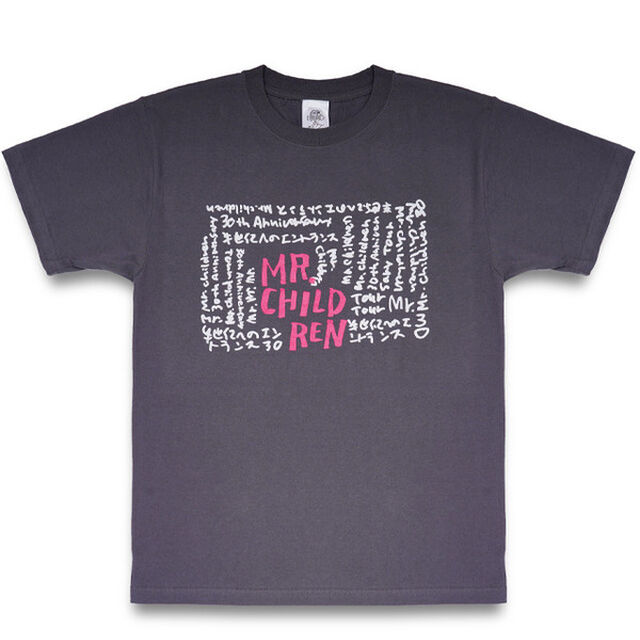 Mr.Children 30th Anniversary Tour／エントランス(Typo) Tシャツ　CHARCOAL GRAY XS（その他）