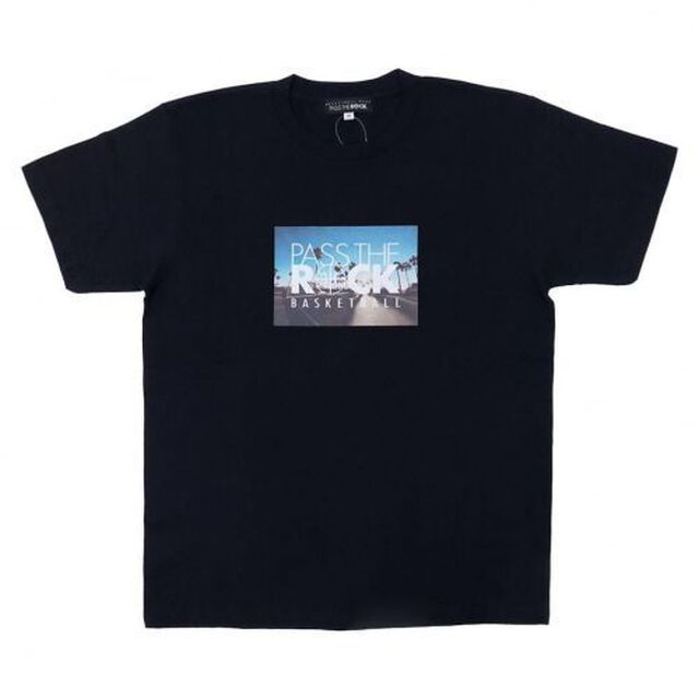 【パスザロック】　コットンTシャツPTR-1382 ブラック XLサイズ（その他）