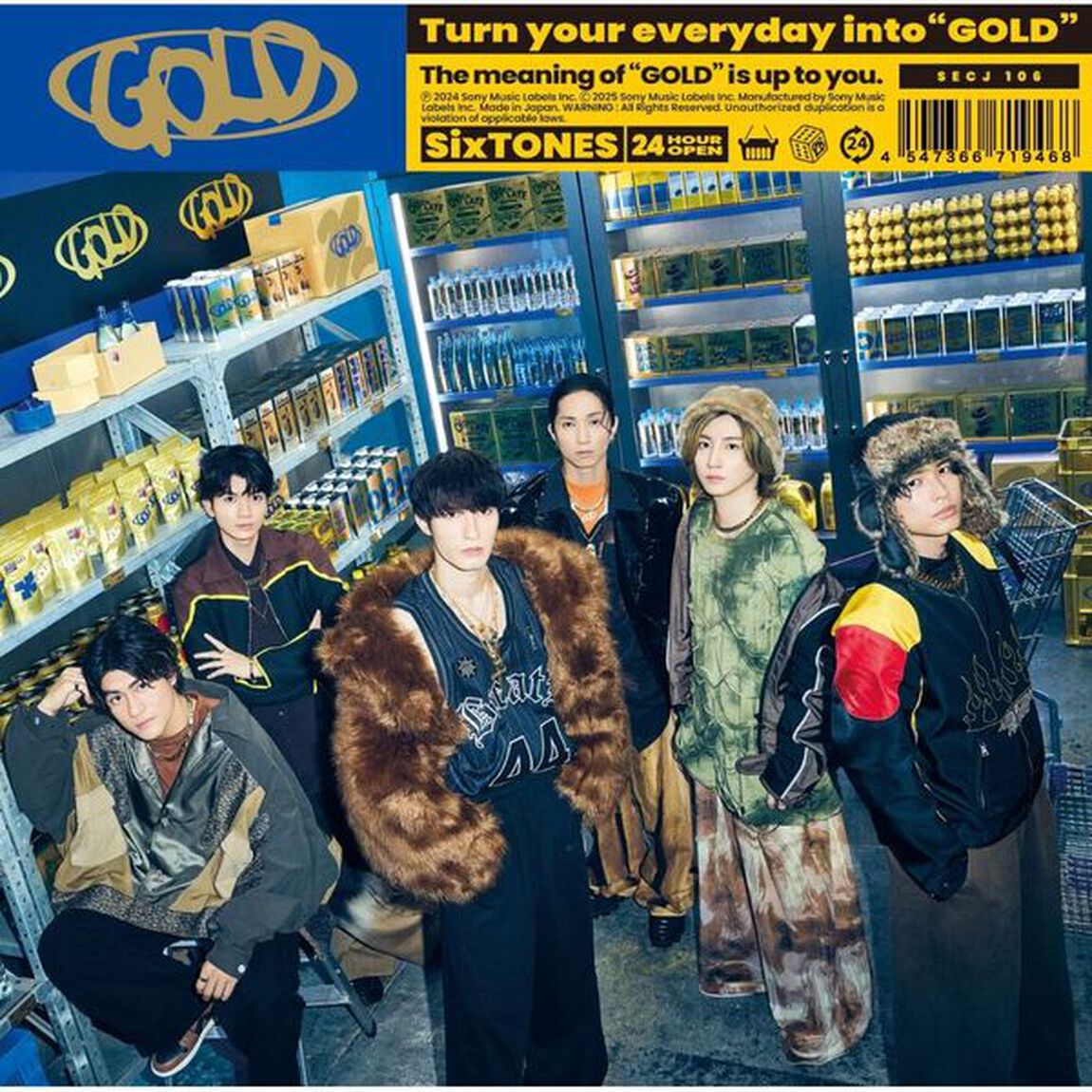 SixTONES／GOLD（初回盤A+B（Blu-ray）＋通常盤 3枚セット）（外付特典：日常に、カードを。(オリジナルゴールドカード)、日常に、トレカを。(オリジナル6種カード)、日常に、ファイルを。(オリジナルクリアファイル)）（ＣＤ）