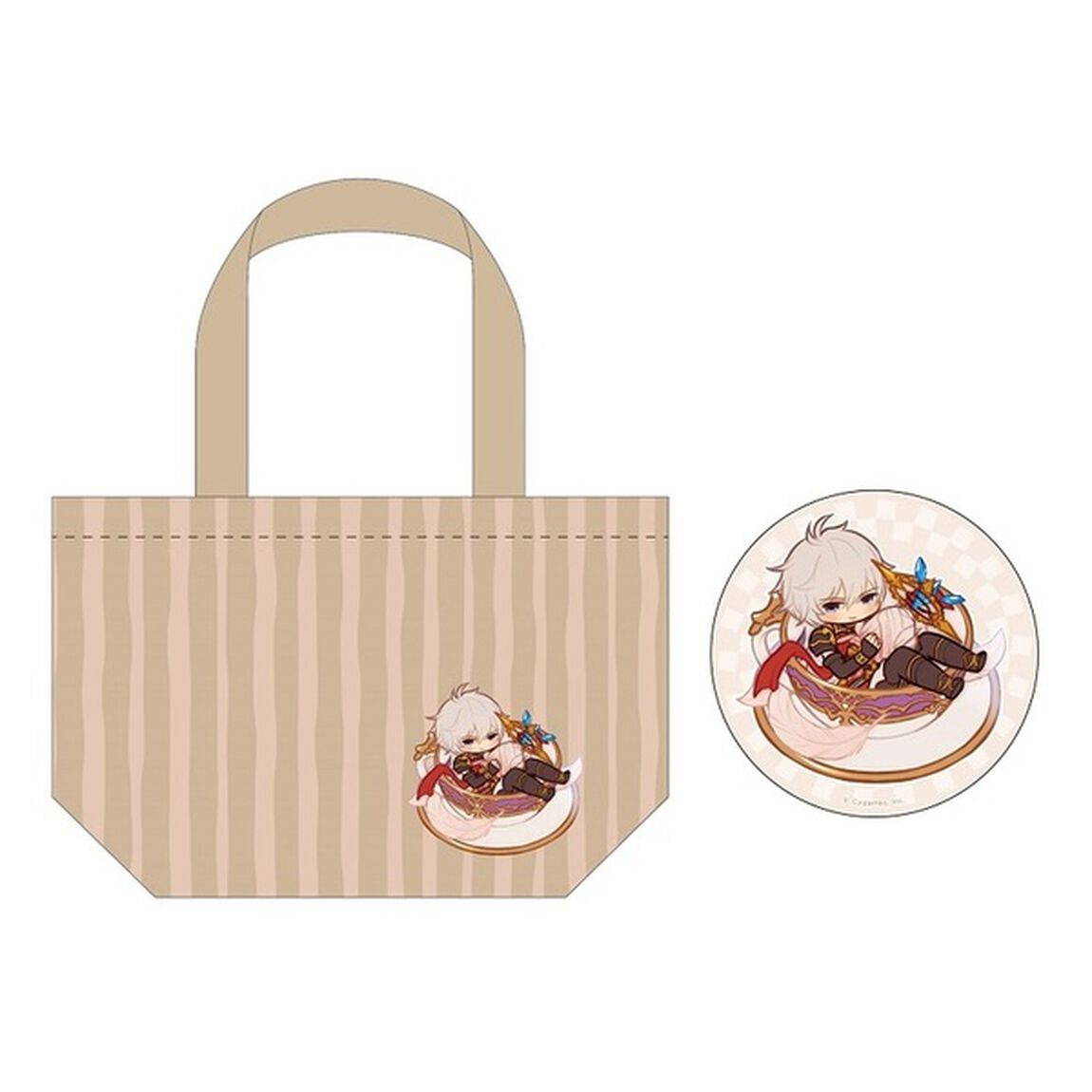 グランブルーファンタジー　描き下ろしトート＆缶バッジ　ルシフェル（その他）