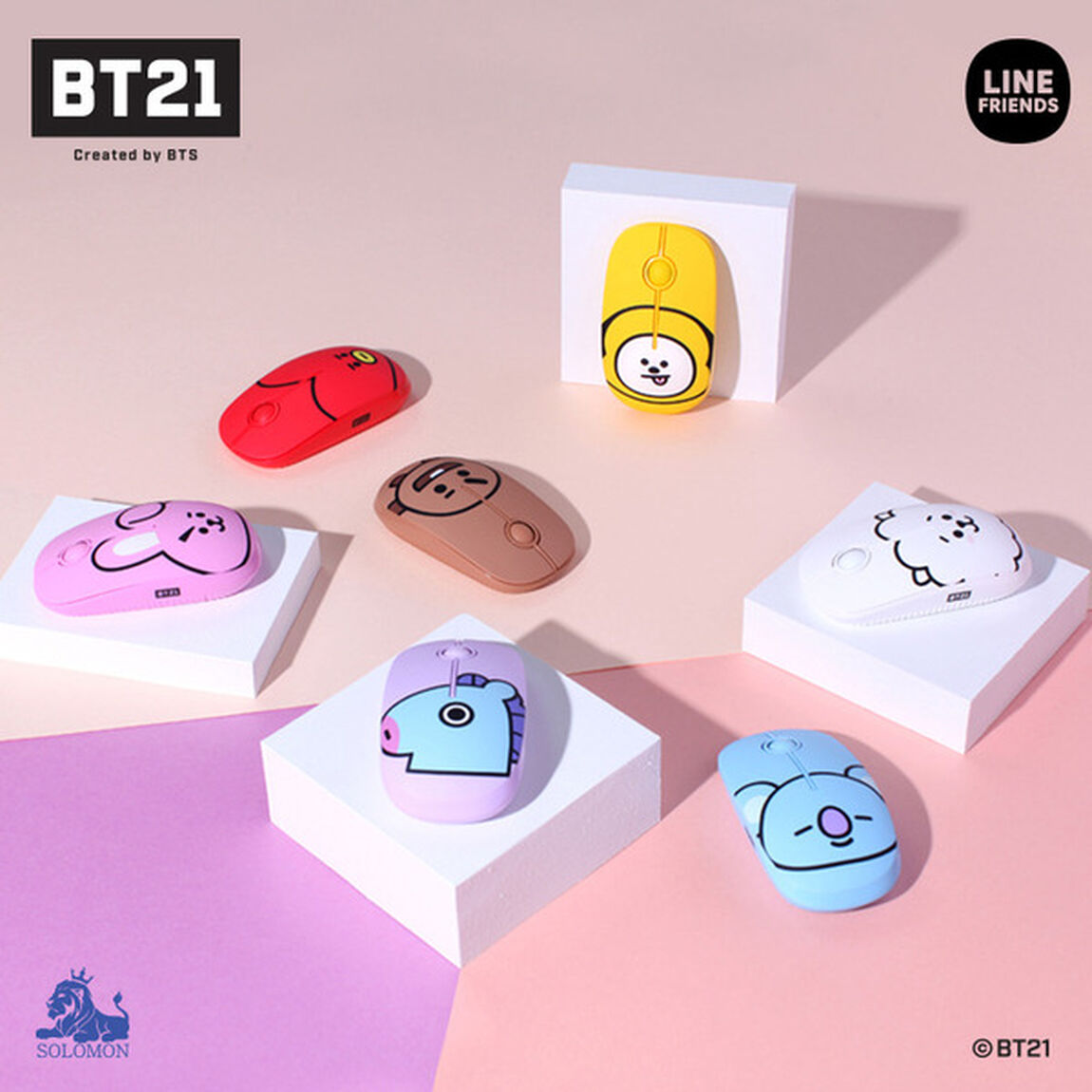 BT21 無線マウス　COOKY（その他）