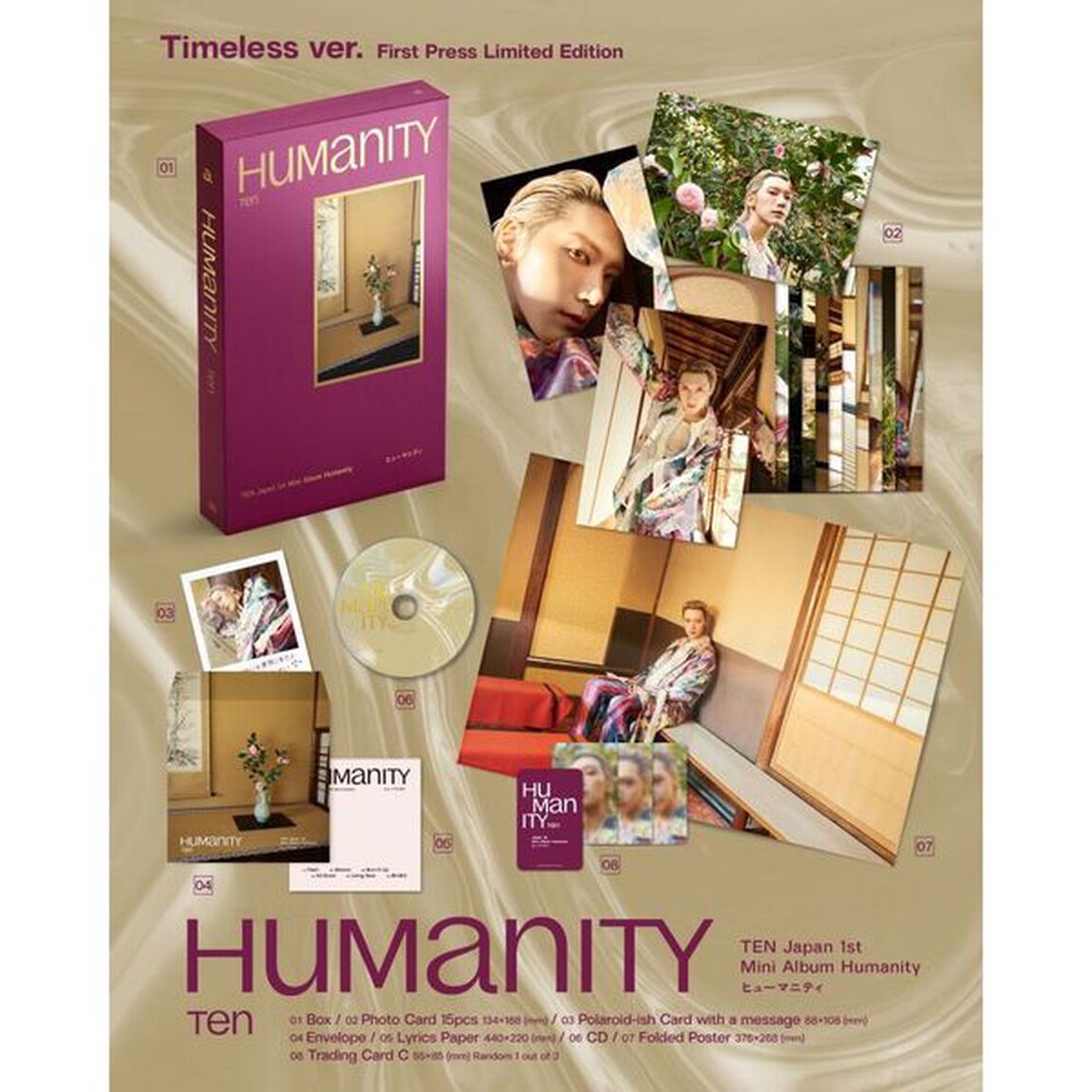 TEN／Humanity（初回生産限定盤 Timeless Ver.／CD）（セブンネット限定特典：ペーパーファイル (全1種)　A4サイズ）（ＣＤ）