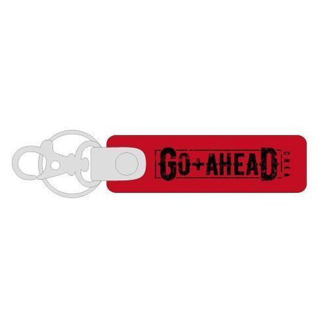 CREA／《GO AHEAD》本革キーホルダー レッド（その他）