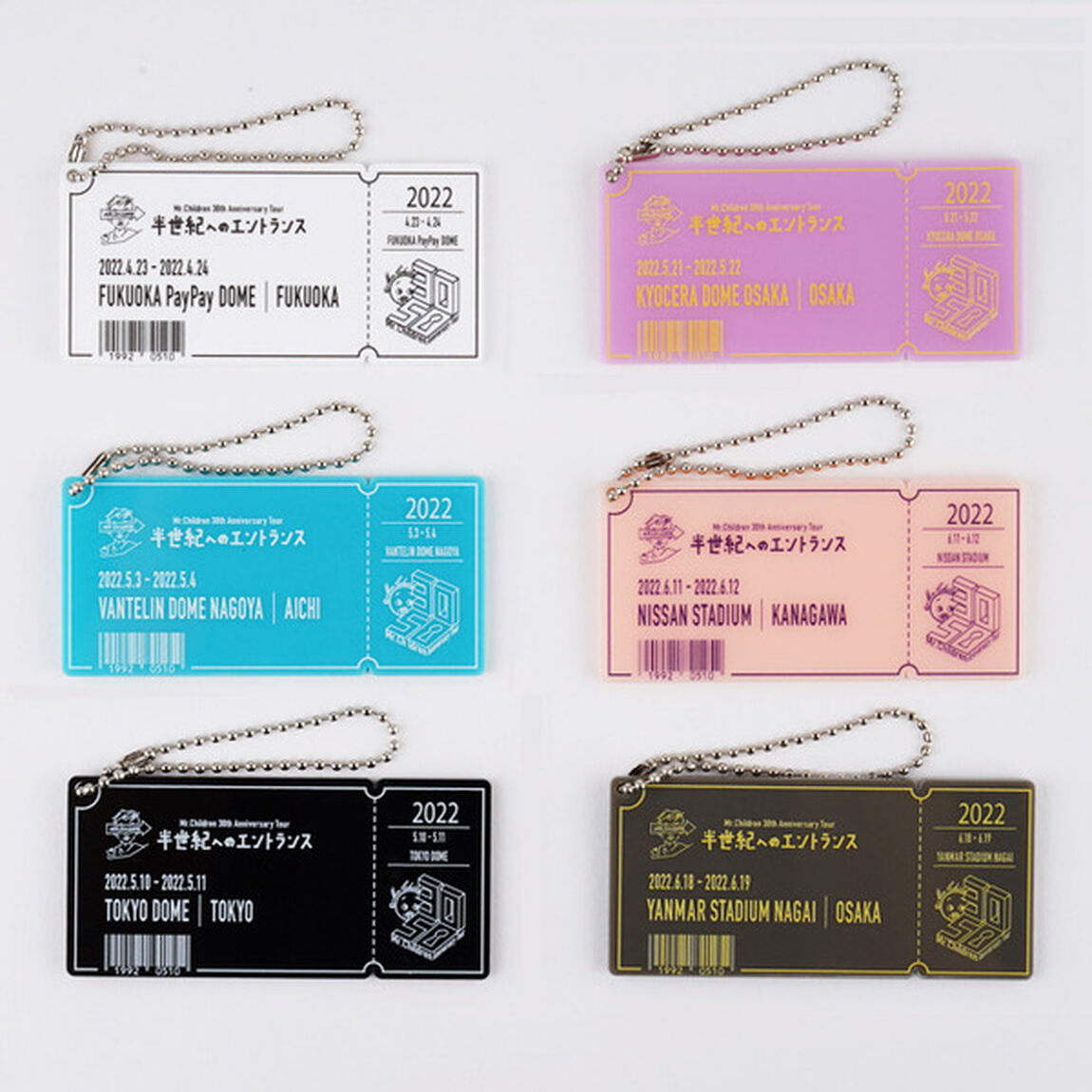 Mr.Children 30th Anniversary Tour／メモリアルチケットキーホルダー 東京（その他）
