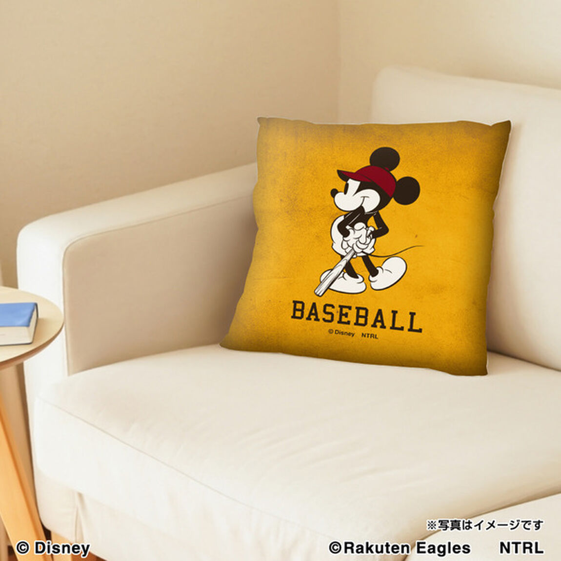 21ミッキーマウス（BASEBALL）/東北楽天ゴールデンイーグルス　クッション（その他）