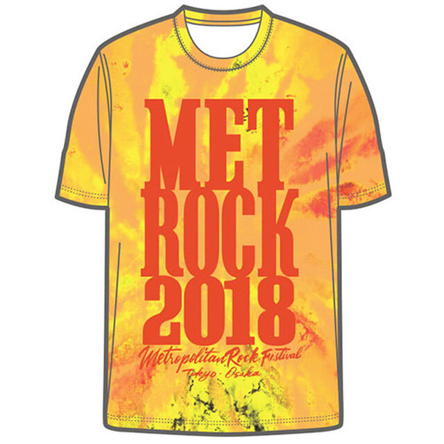 【METROCK2018】タイダイ柄Tシャツ イエロー Mサイズ（その他）