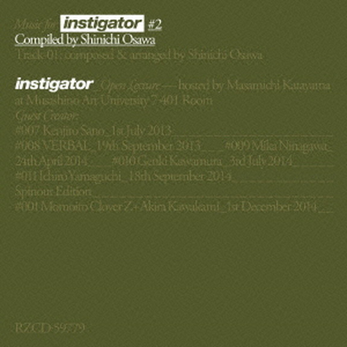 Music　for　instigator　＃2　Compiled　by　Shinichi　Osawa（ＣＤ）