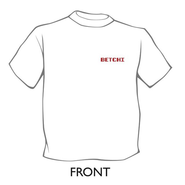 【BETCHI】 ドットTシャツ 白　Mサイズ（その他）