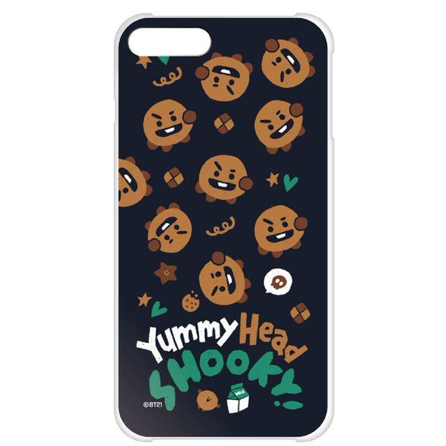 BT21 【SHOOKY（パターン）】 ハード iPhone8Plus/7Plus クリアケース（その他）