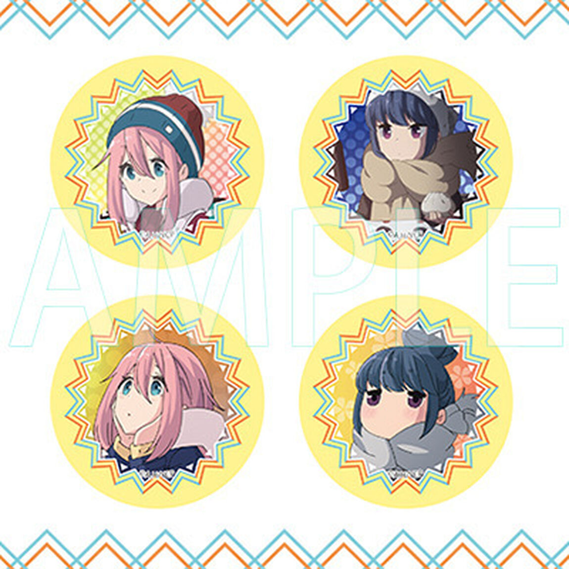 「らじキャン△〜ゆるキャン△情報局〜」缶バッジセット（その他）